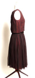 Circa 1950s L'Aiglon Chocolate Brown Party Dress - D & L  Vintage 
