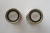 Baer & Wilde Silvertone Kum-A-Part Mother-of-Pearl and Black Enamel Snap Cuff Links - D & L  Vintage 