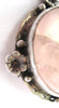 Sterling Silver and Rose Quartz Floral Brooch/Pin - D & L  Vintage 